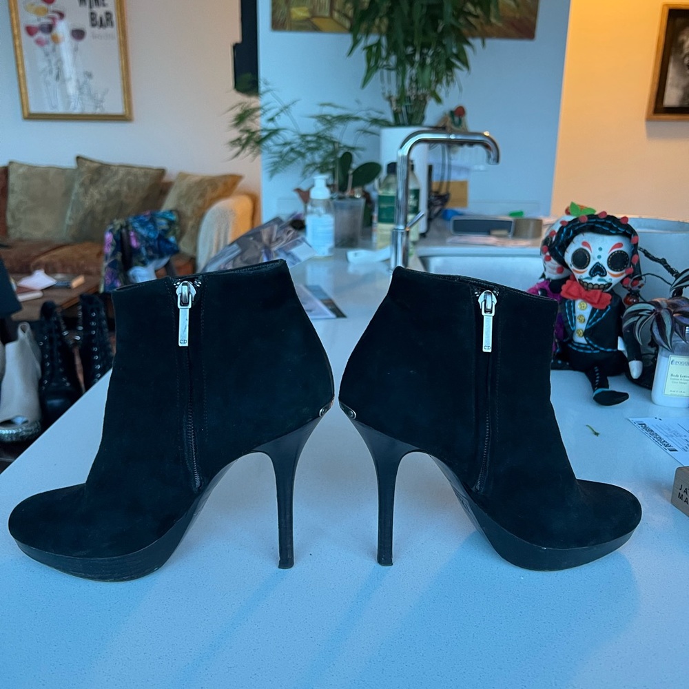Dior TR106 Suede black stilettos 7.5